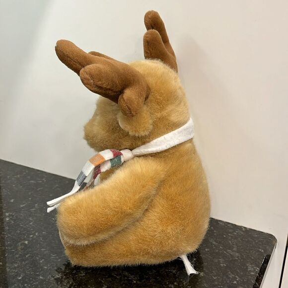 Hudson Bay Company Vintage Reindeer Hudson Bay Scarf Stuffed Toy 14” RARE - Picture 3 of 7